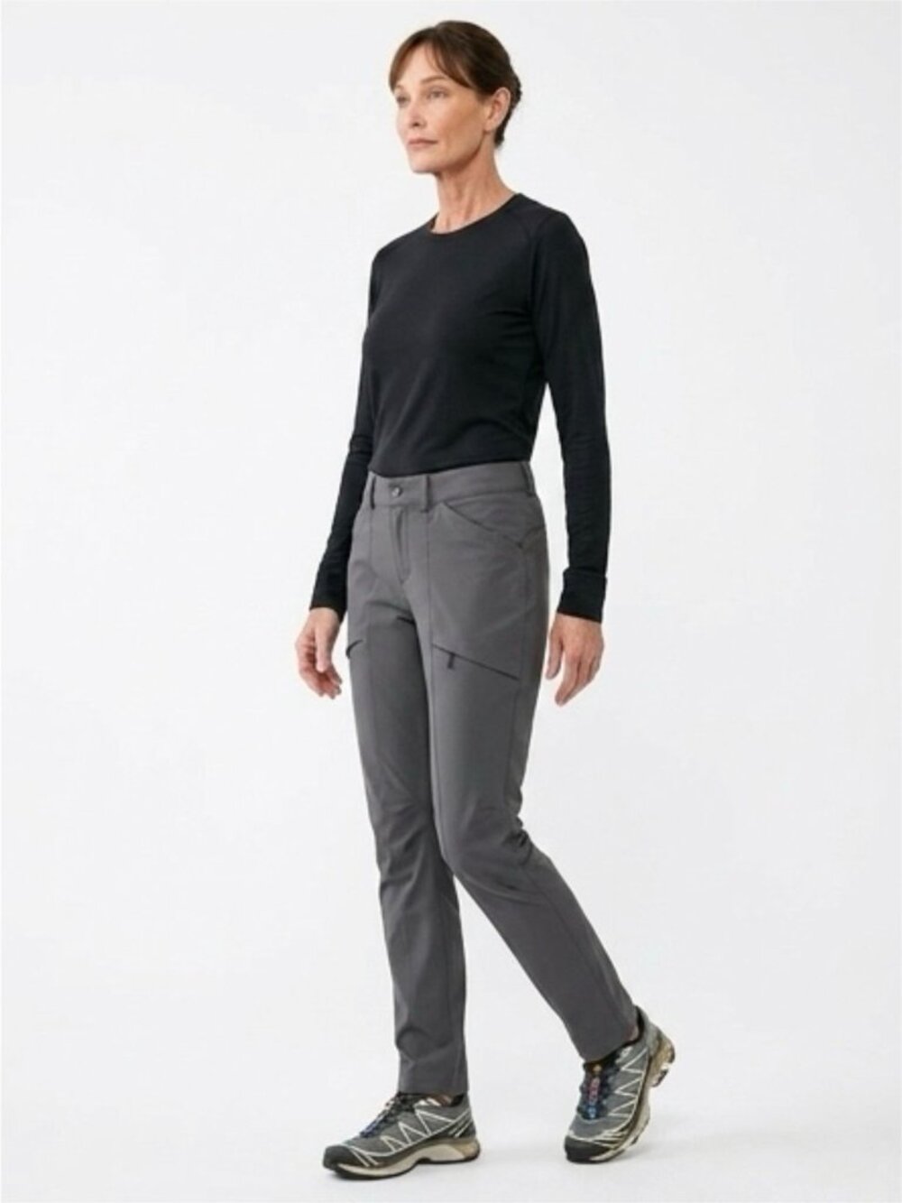 Duluth Trading Women's 12 x 31 Gray Hiking Outdoor Active Sport Pants